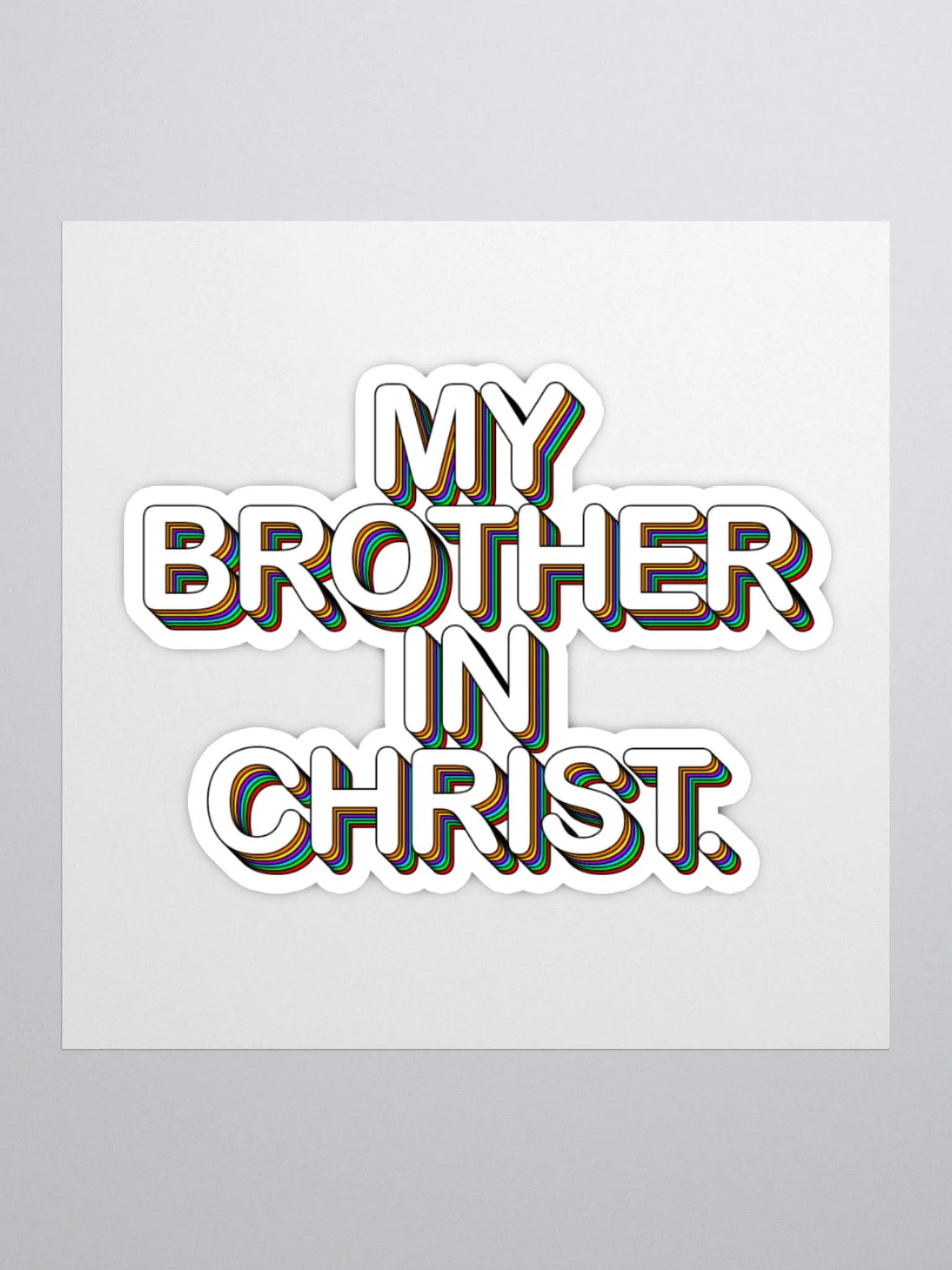 'My Brother In Christ' Sticker product image (1)