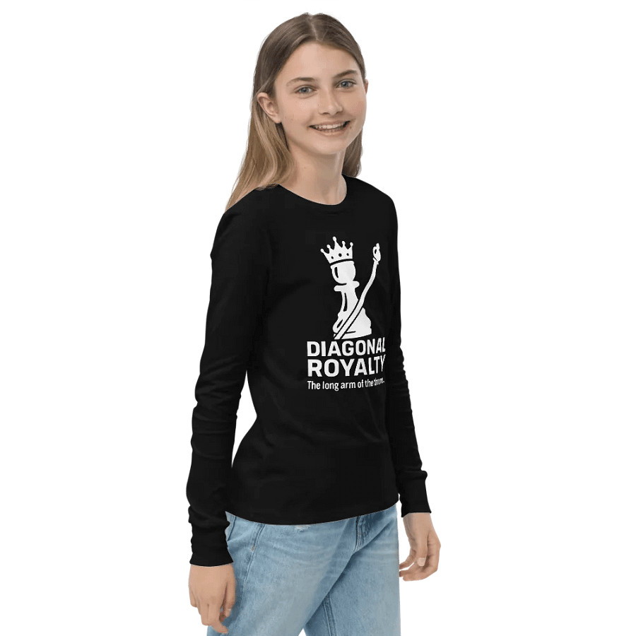 Diagonal Royalty - Youth Long Sleeve T-Shirt product image (4)