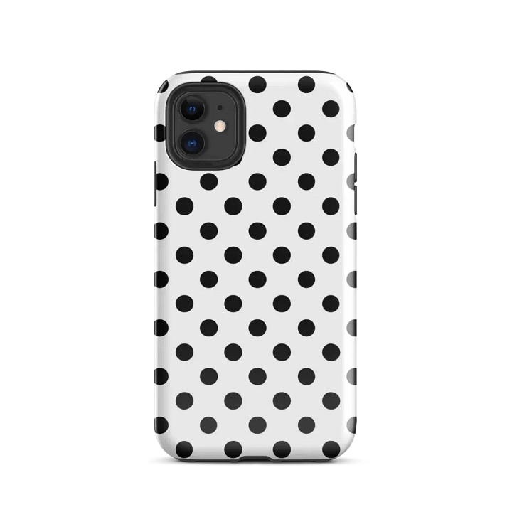 white polka dot i phone case product image (2)