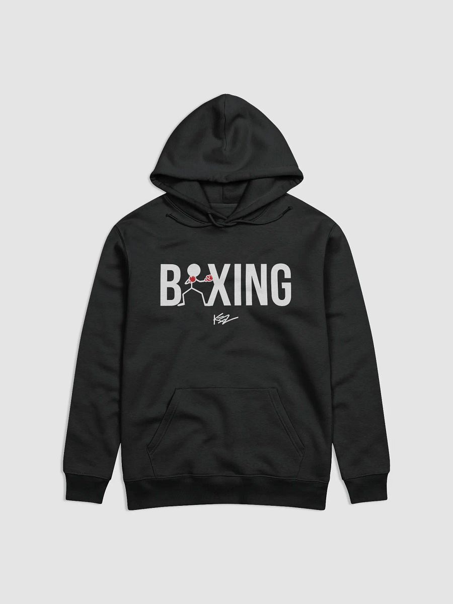 BOXING STICKMAN HOODIE - BLACK product image (1)