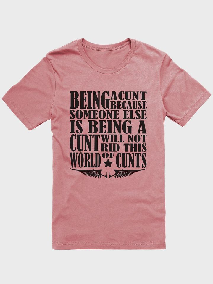 Stop Being A Cunt - Black Lettering - Bella+Canvas Supersoft T-Shirt product image (2)