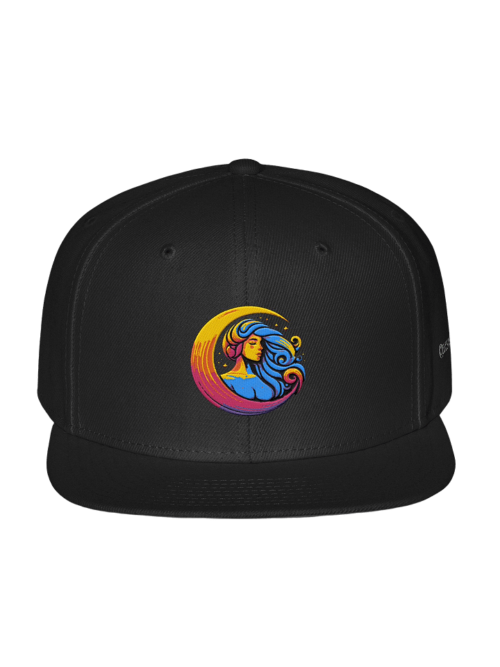 Celestial Crescent Moon Snapback Cap product image (1)