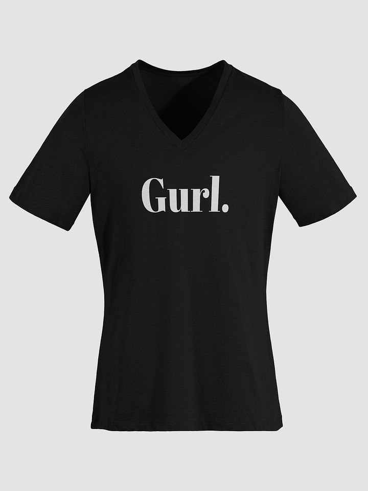 Gurl Relaxed V-Neck Tee - White product image (1)