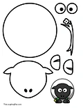 Coloring & Cutouts - Sheep product image (1)