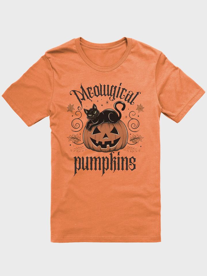 Gothic Pumpkin Cat T-Shirt product image (1)