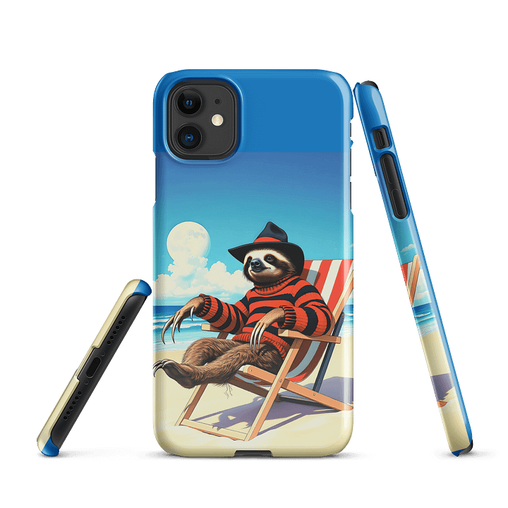 Chill Freddy Sloth Beach Snap Case product image (1)