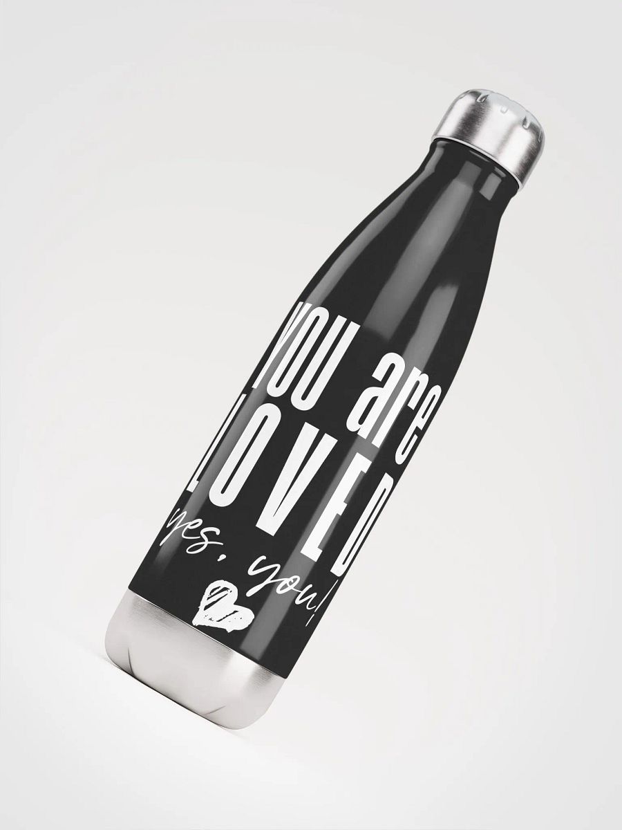 You are Loved Stainless Steel Bottle - black product image (4)