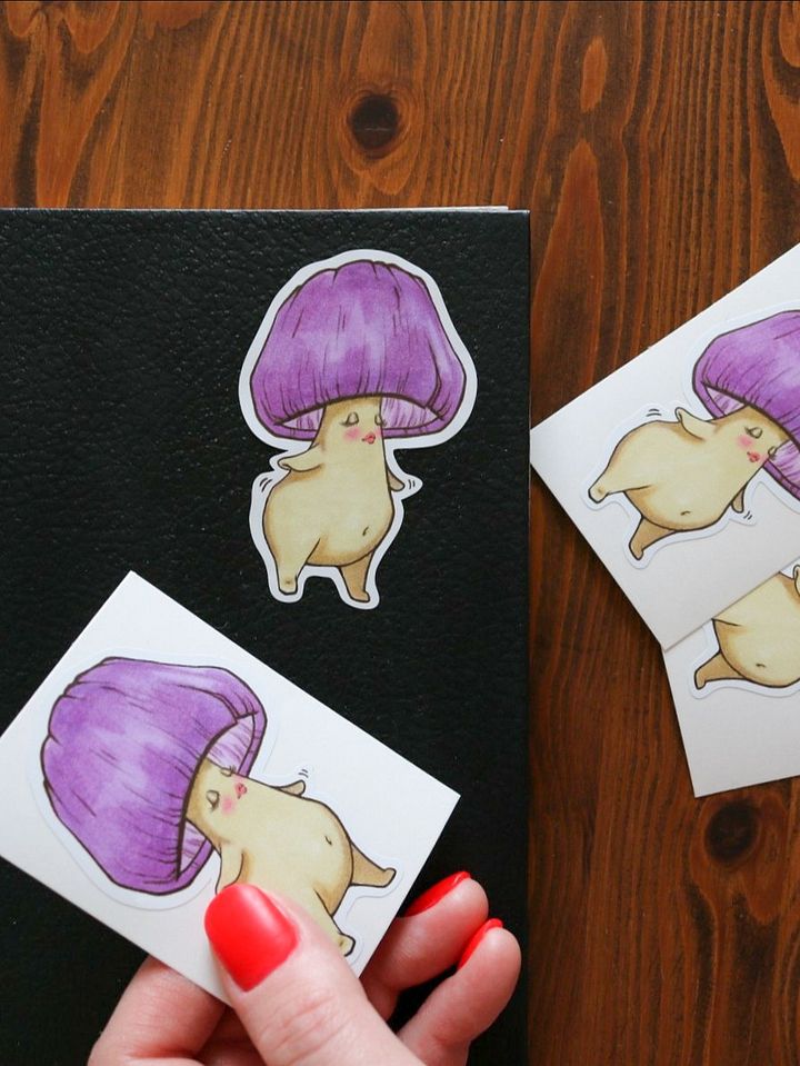 DANCE MUSH VIOLET STICKER product image (2)