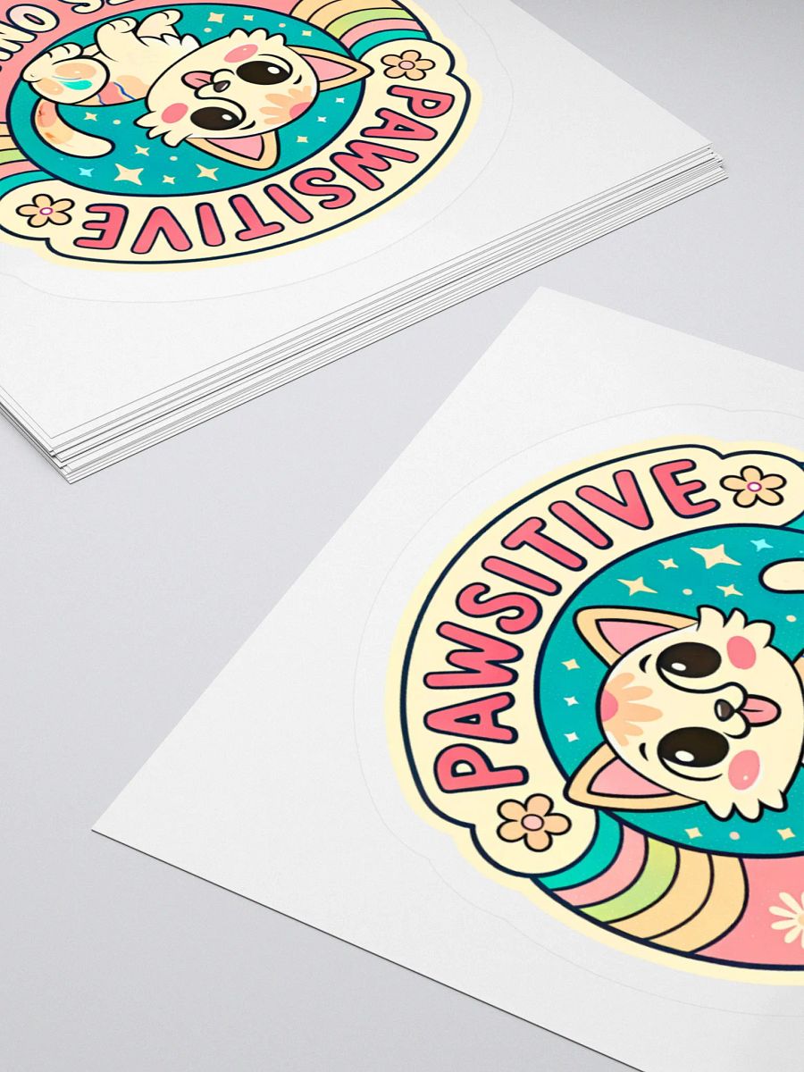 Pawsitive Vibes Cat Sticker Set product image (10)