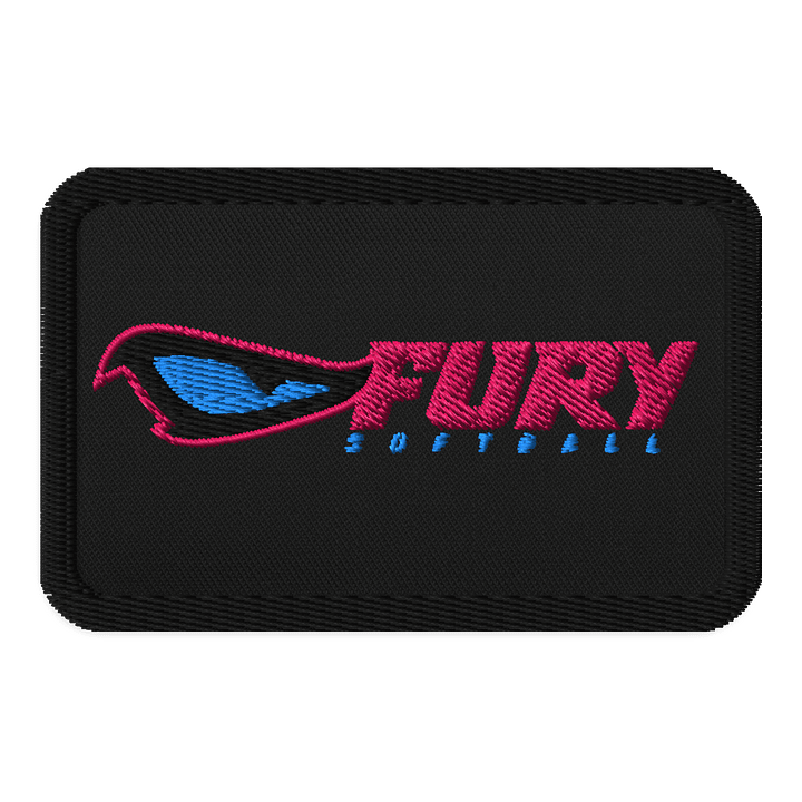 Fury Eye Softball Embroidered Patch product image (1)