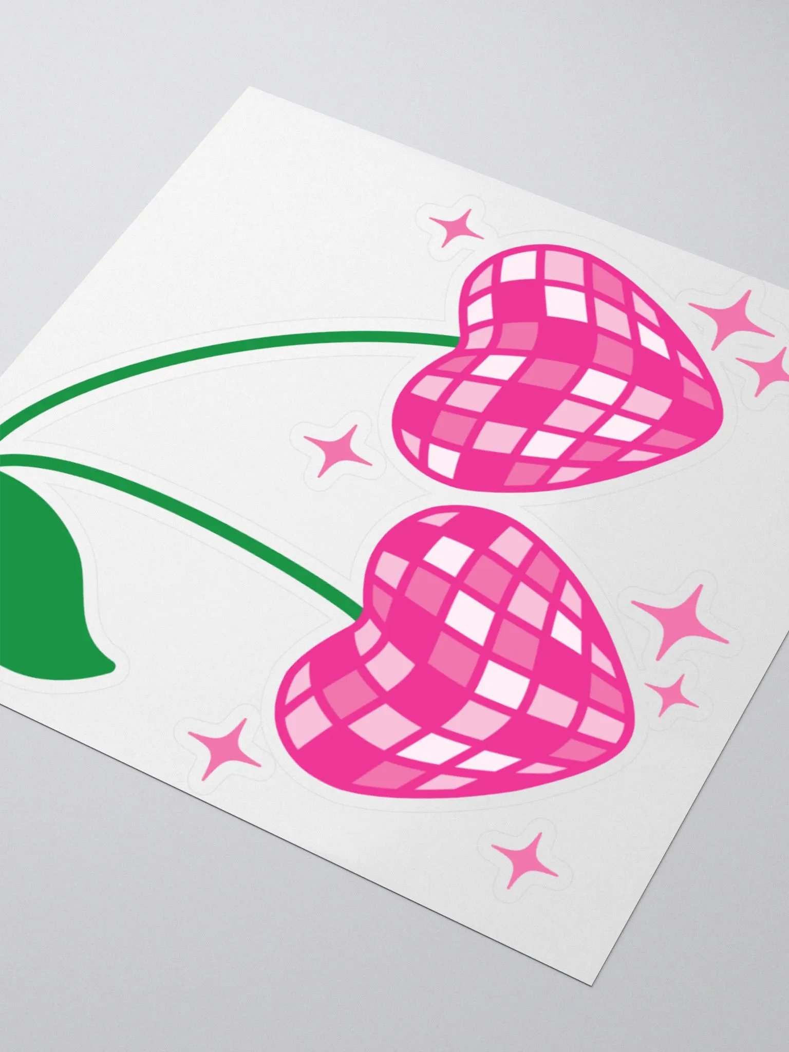 cherry disco hearts sticker product image (9)