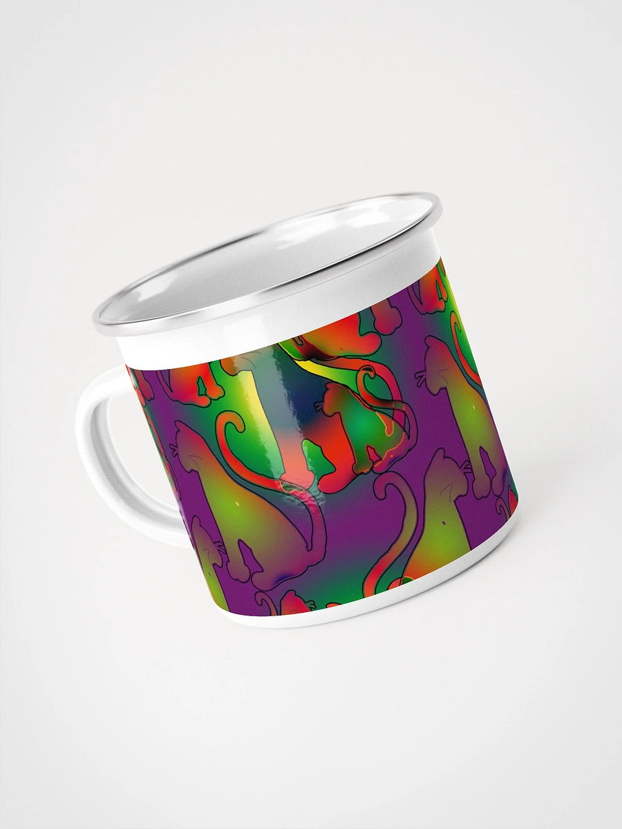 Abstract Cats Enamel Mug product image (4)