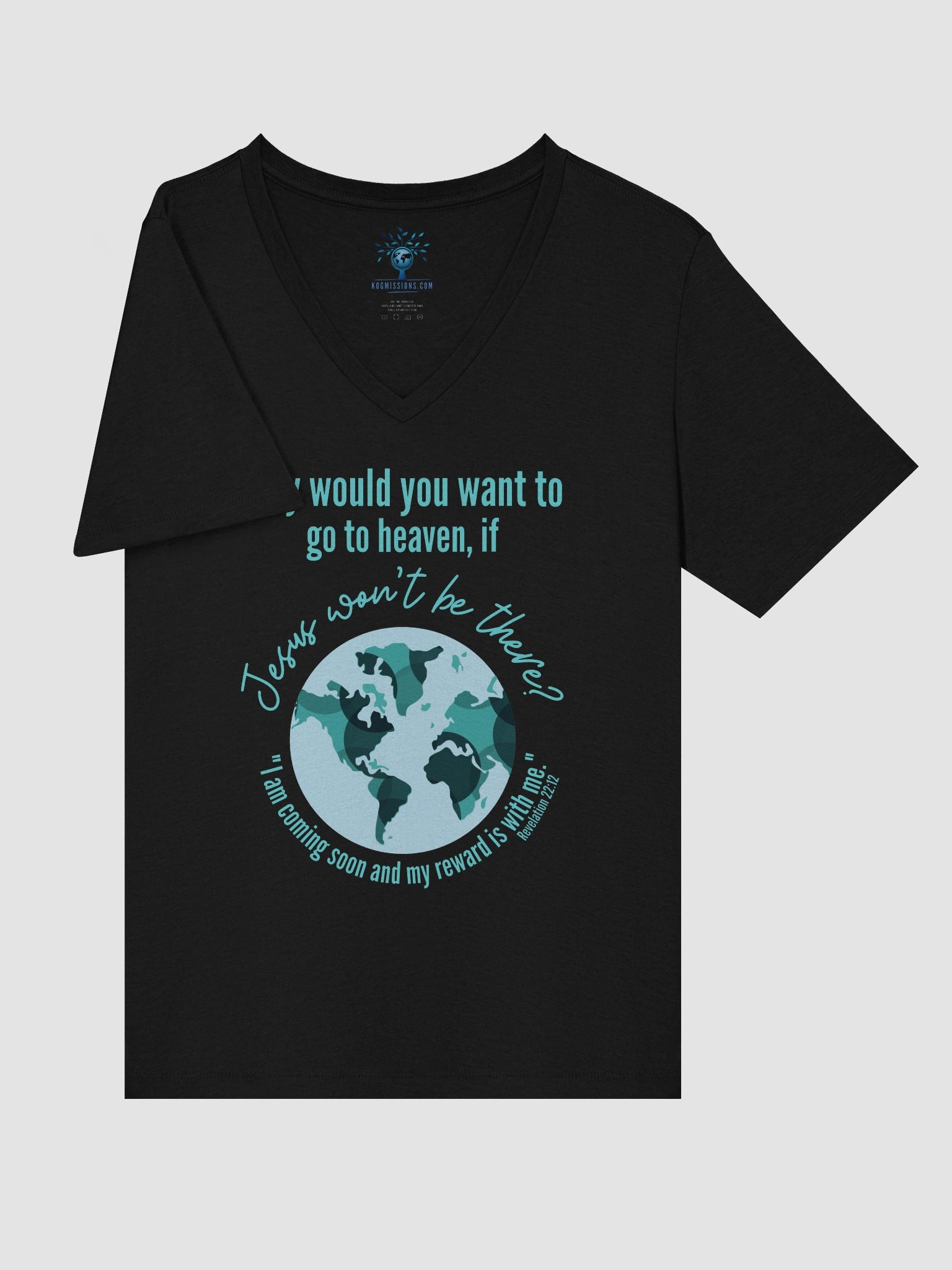 Why Go to Heaven Women's V-Neck T-Shirt product image (27)