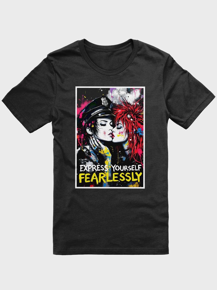 "Express Yourself Fearlessly" Girls Kiss Graphic Unisex T-Shirt product image (3)