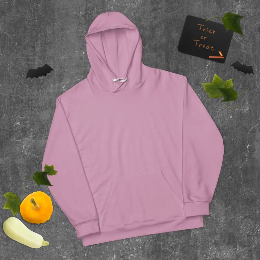 Plain Lilac Purple Soft Summer Unisex Recycled Polyester Heavyweight Premium Hoodie by Treasure Pie product image (10)