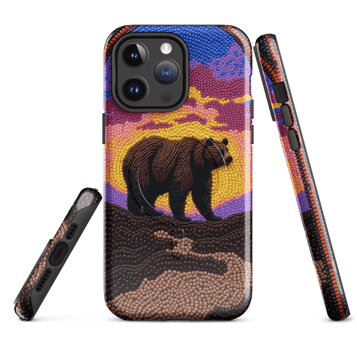 Bear Sunset MagSafe® Tough iPhone® Case product image (4)
