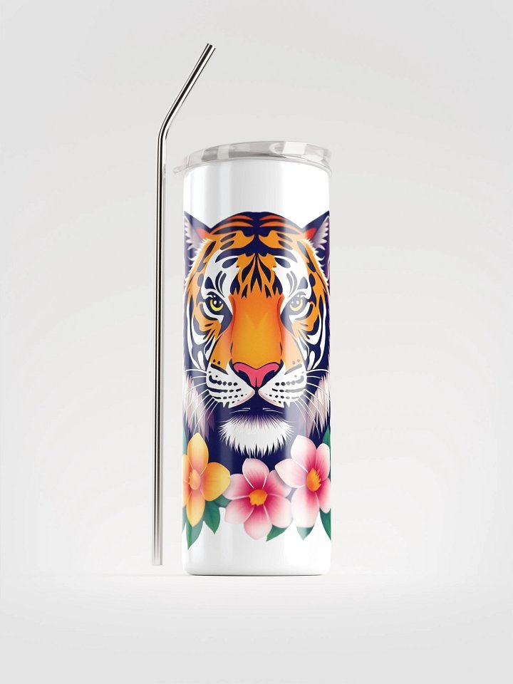Floral Tiger Stainless Steel Tumbler product image (1)