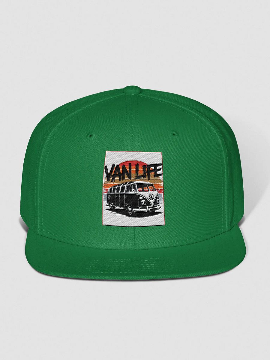 Green "Van Life" Snapback Cap product image (1)