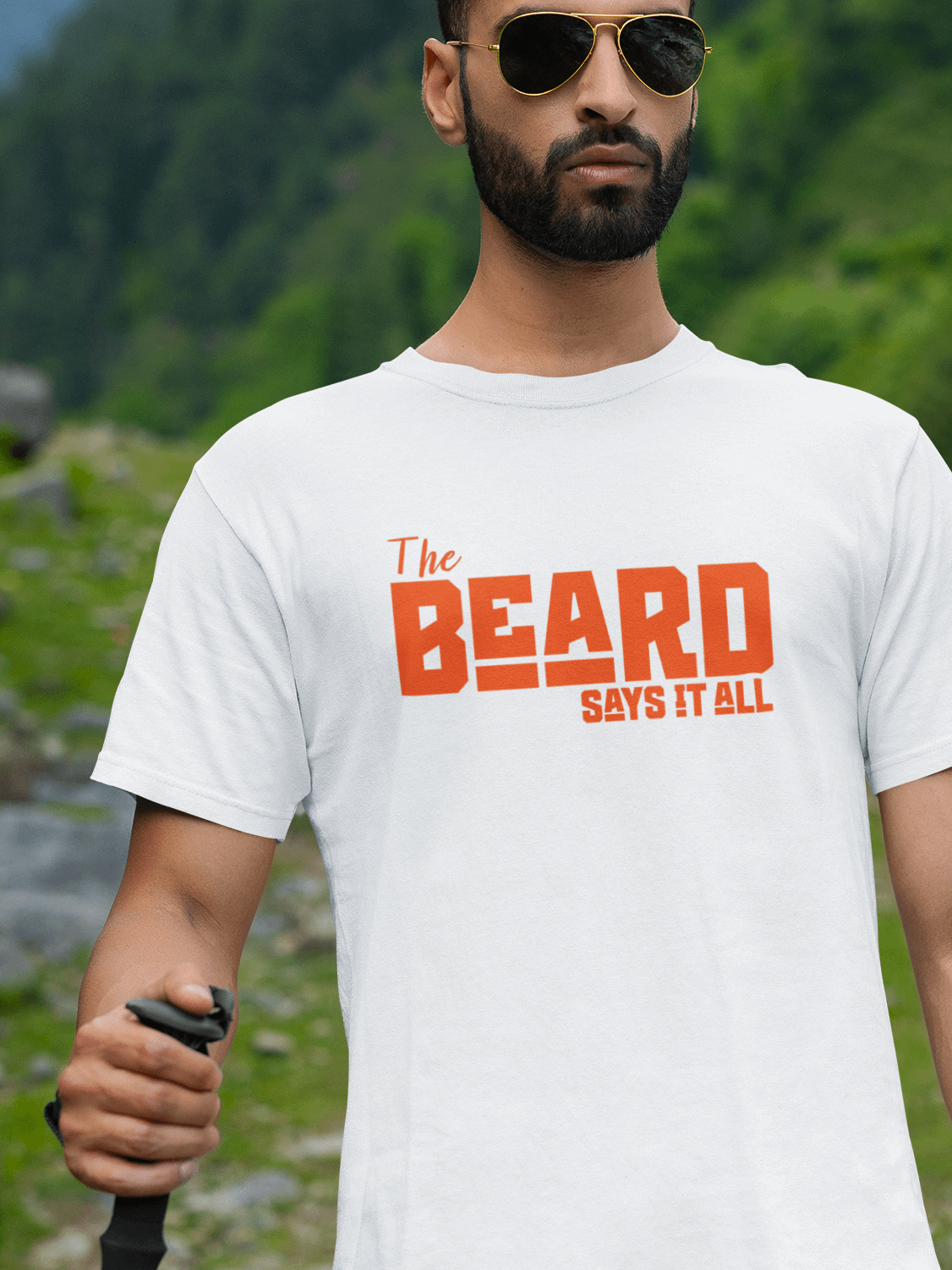 The Beard Says it All -Heavyweight T-Shirt product image (73)