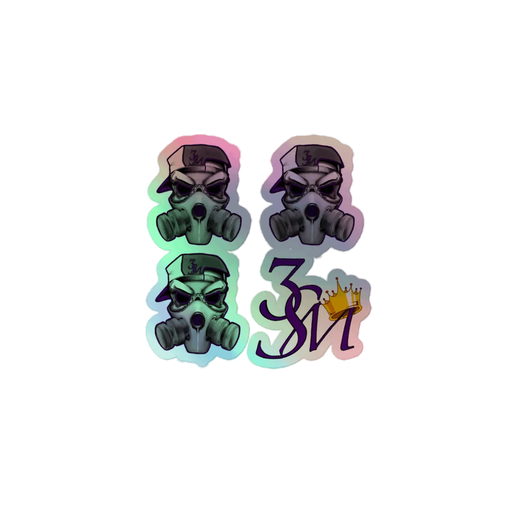 3SM Skull Collection Holographic Sticker Set product image (1)
