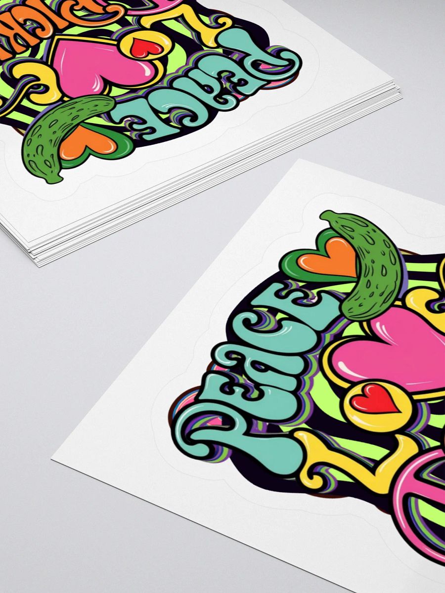 Peace, Love, and Pickles Sticker Set product image (12)