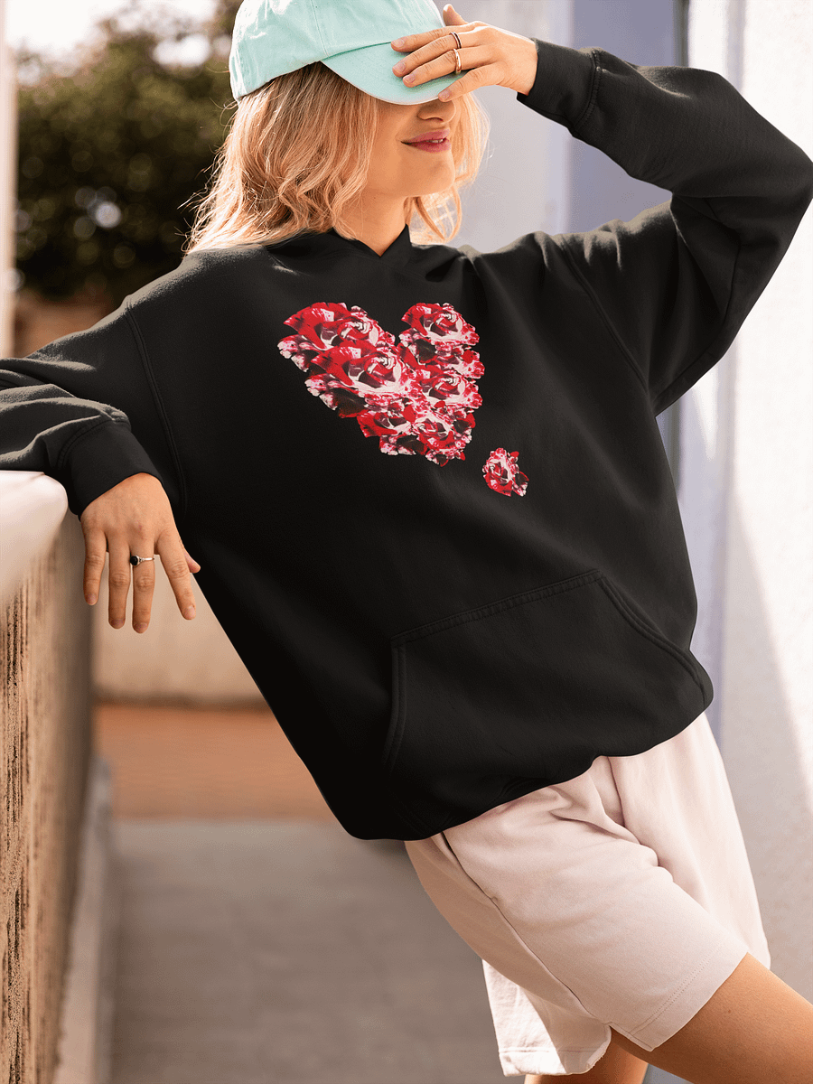 Rose Heart Gildan Hoodie product image (4)