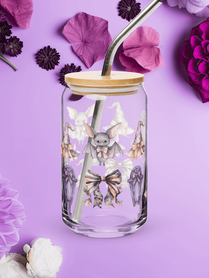 Bats & Bows Glass Tumbler product image (1)