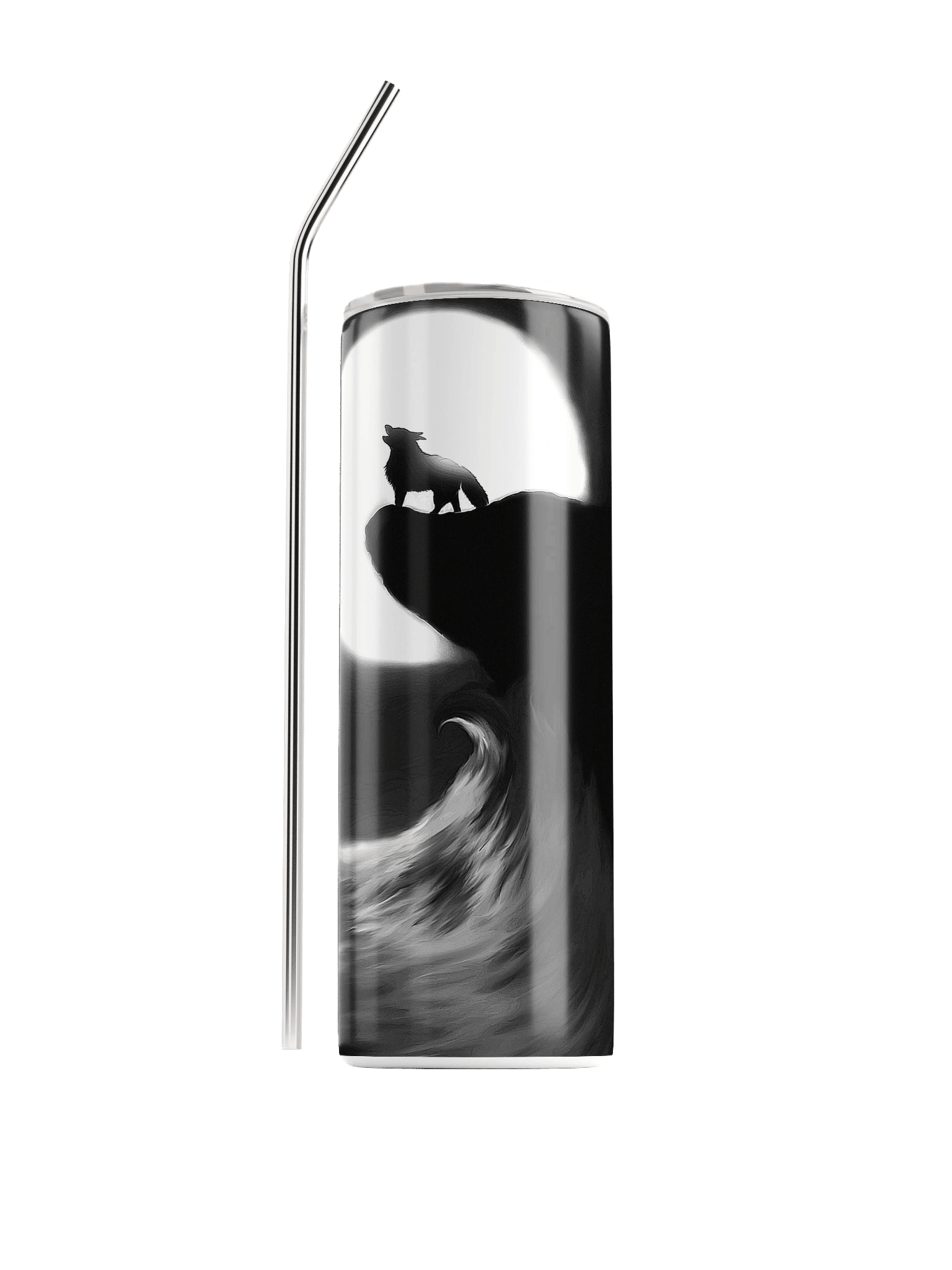 Lunar Wolf Stainless Steel Tumbler product image (1)