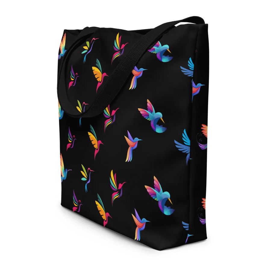 Vibrant Flight Large Tote Bag for hummingbird lovers product image (8)