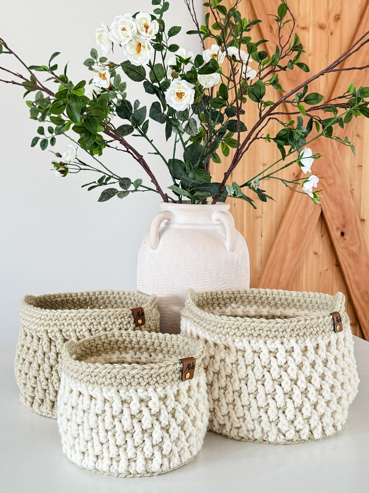 Homebody Baskets Crochet Pattern product image (1)