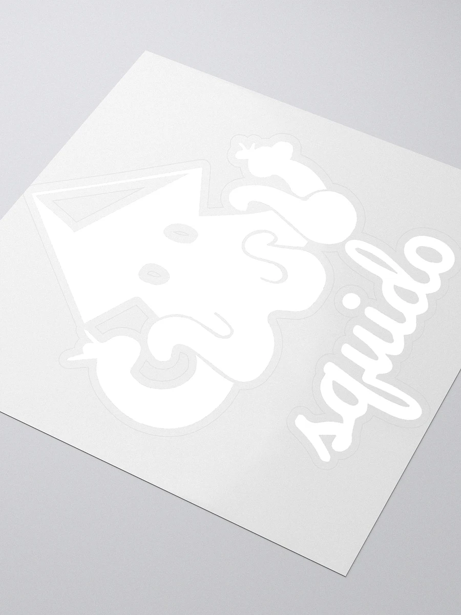 Squido Studio White Logo Stickers product image (3)