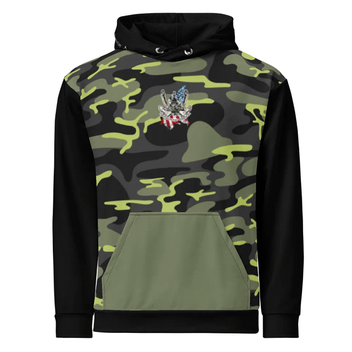 black & Green Athena Tug CE Flage Hoodie product image (2)