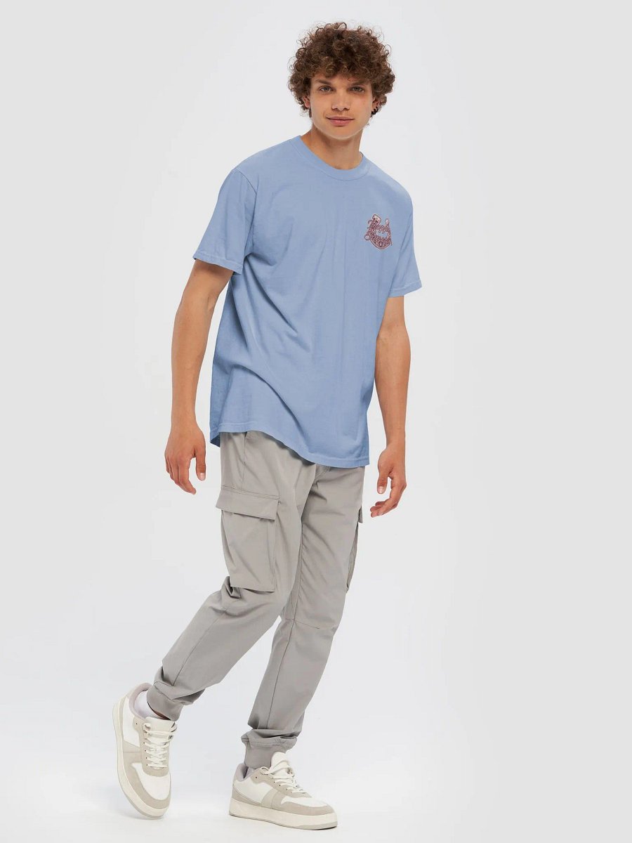 CUHBOY & SEAHORSE T SHIRT (WASHED DENIM) product image (7)
