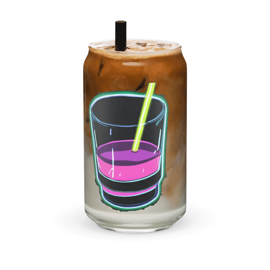 Cheers Neon Motivation Glass: BE HAPPY. BE BRIGHT. BE YOU. product image (6)