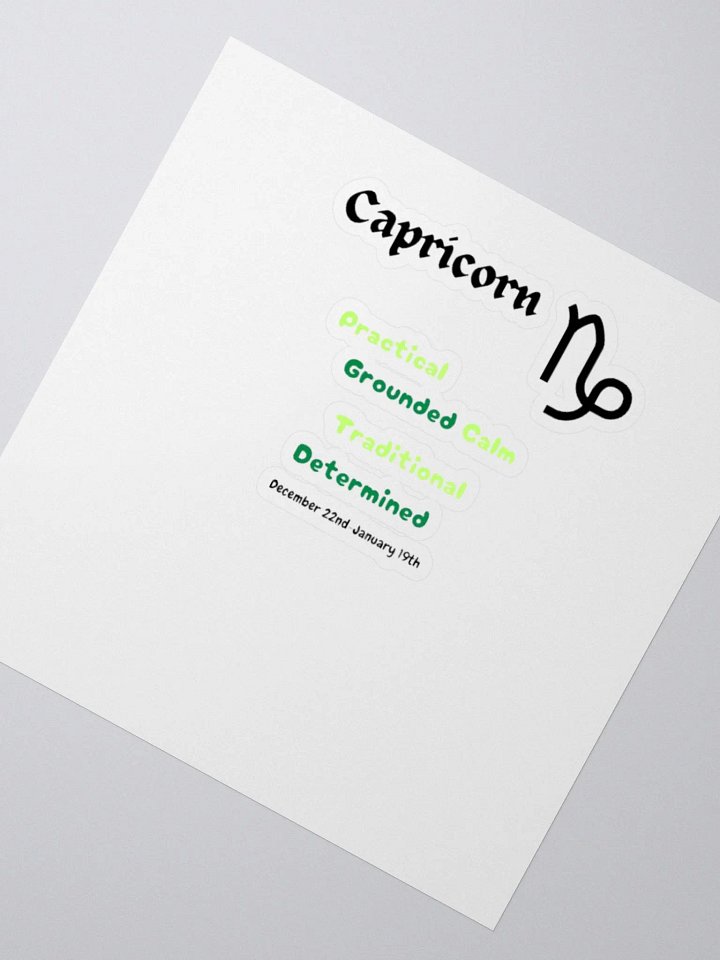 Capricorn Stickers product image (5)