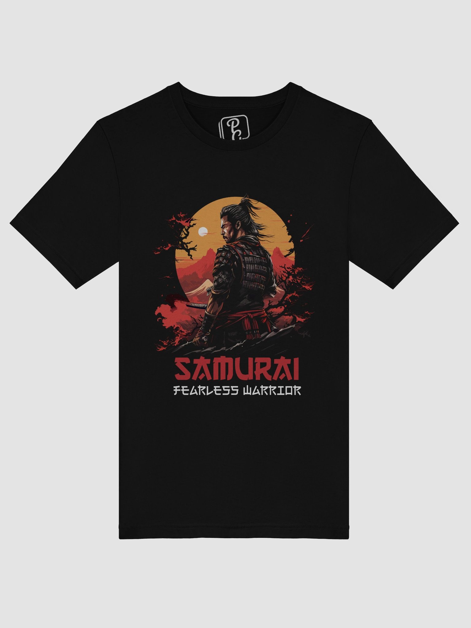 Samurai. Fearless Warrior Illusion Loop T-Shirt product image (4)