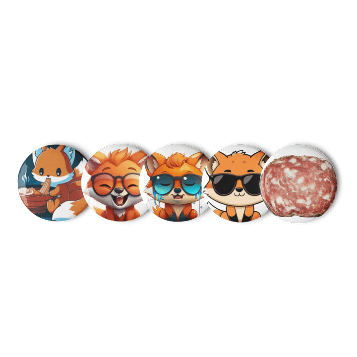 pins renard +une ptite tranche de saucisson bonus product image (1)