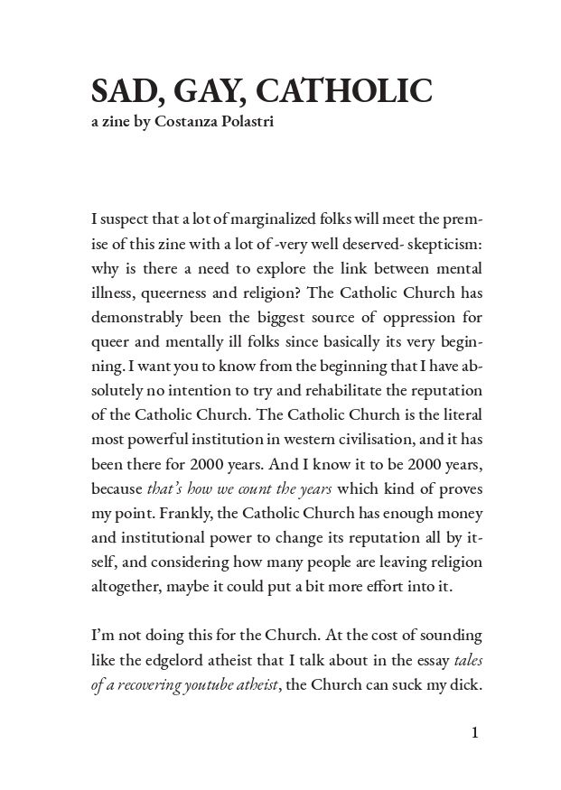 Sad Gay Catholic (digital zine) product image (2)