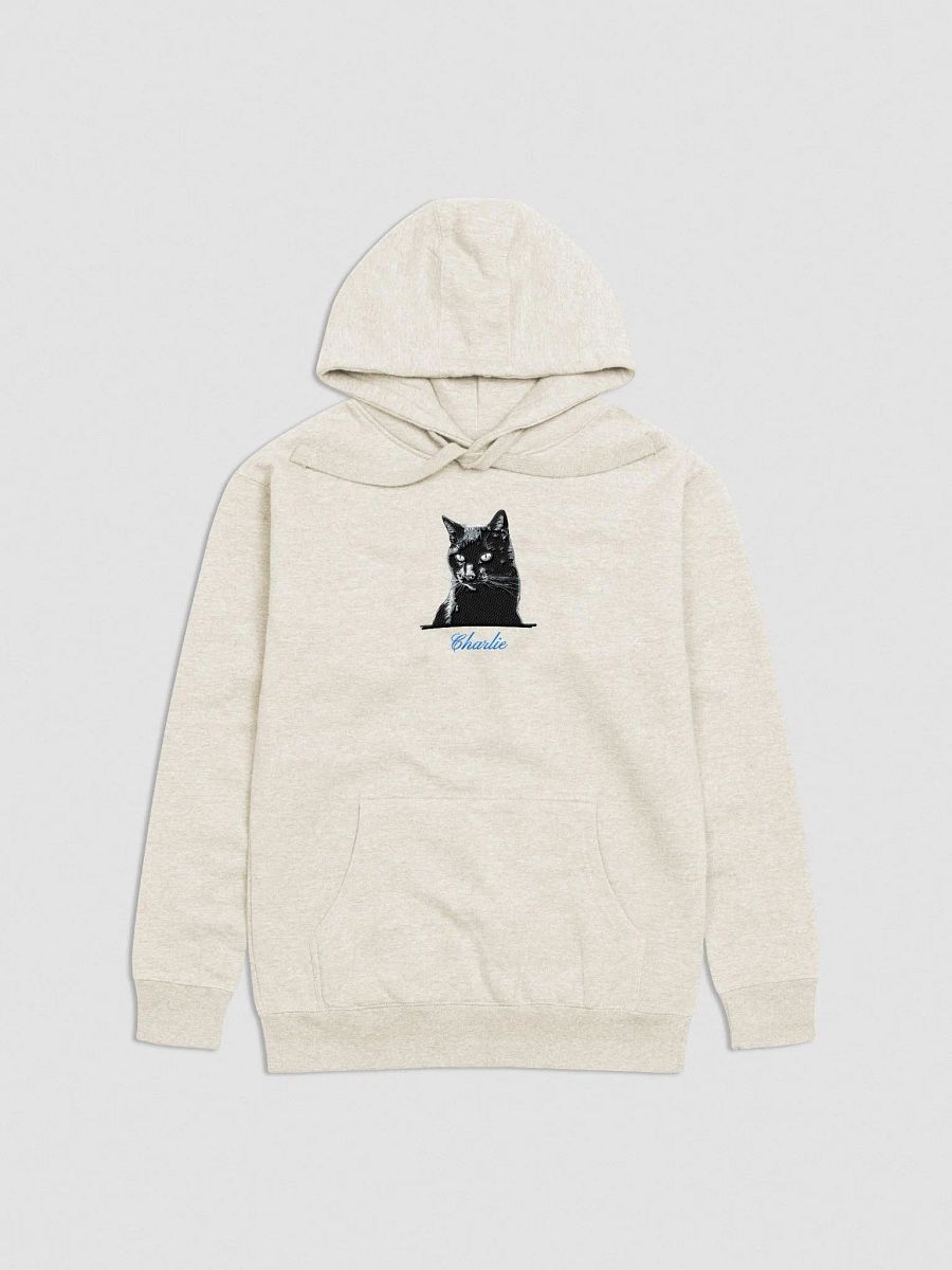 YOUR BLACK CAT! / HOODIE WITH PERSONALIZED NAME / EMBROIDERED product image (3)