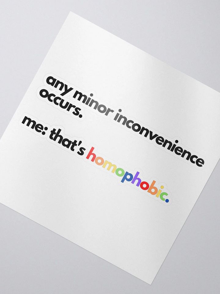 minor inconvenience sticker product image (2)