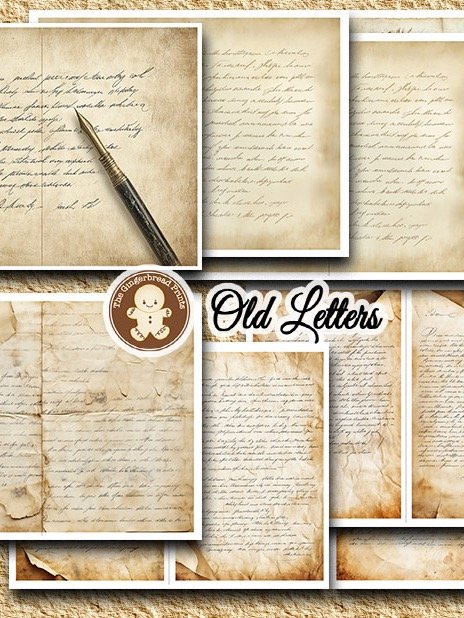Old Letters Booklet Kit Digital Download product image (3)