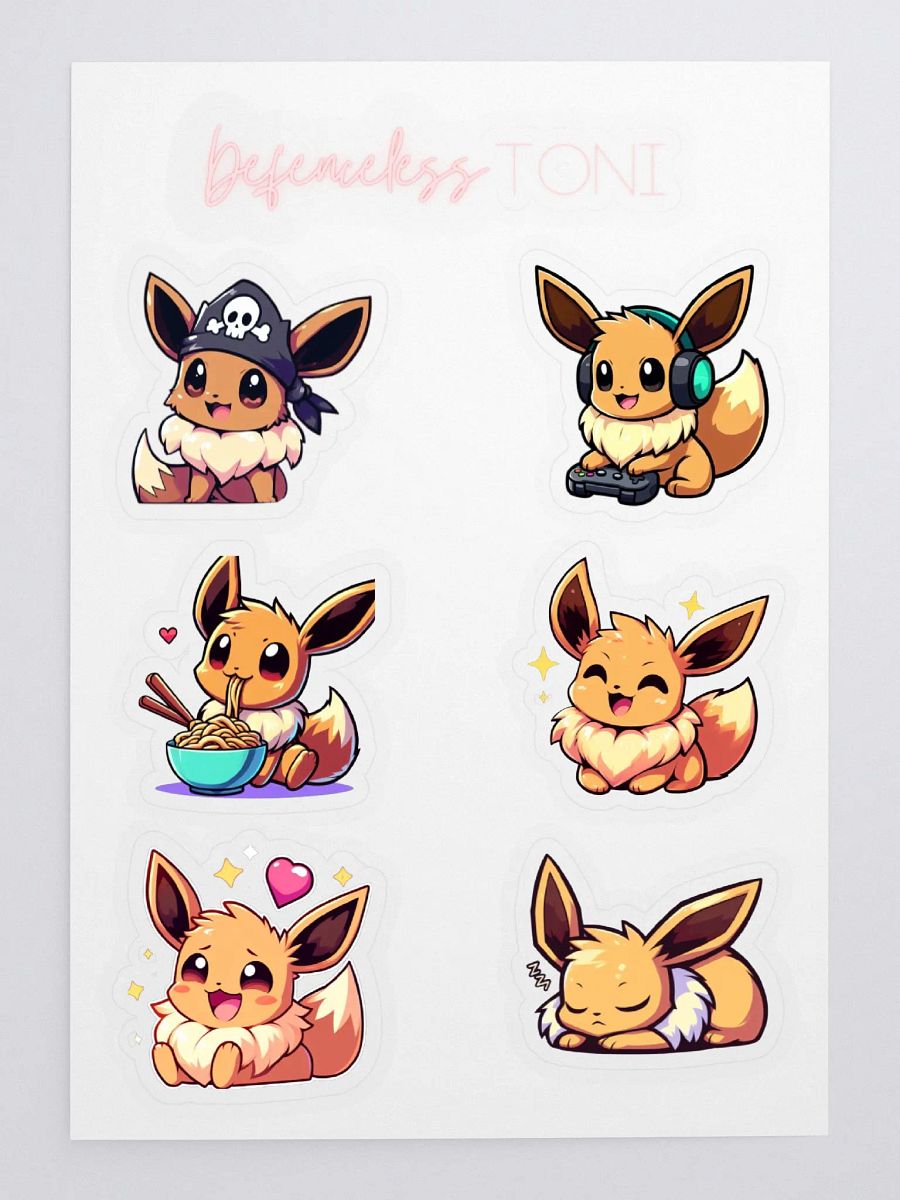 Eevee sicker sheet 2 product image (3)
