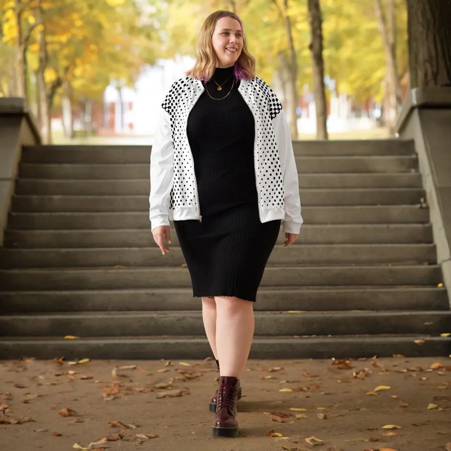 Customizable Canvas: All-Over Print Bomber Jacket product image (12)