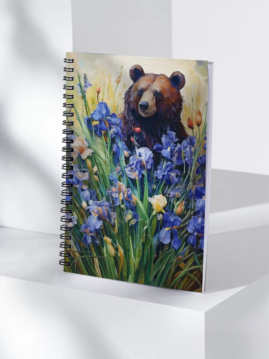 Bear with Irises Spiral Notebook product image (4)