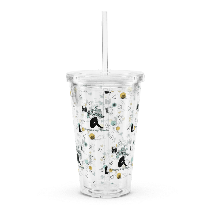 Pisces, Crying is My Cardio, Clear Tumbler product image (3)
