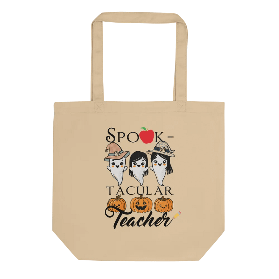 Spook-tacular Teacher Canvas Tote Bag - Gift For A Teacher product image (2)