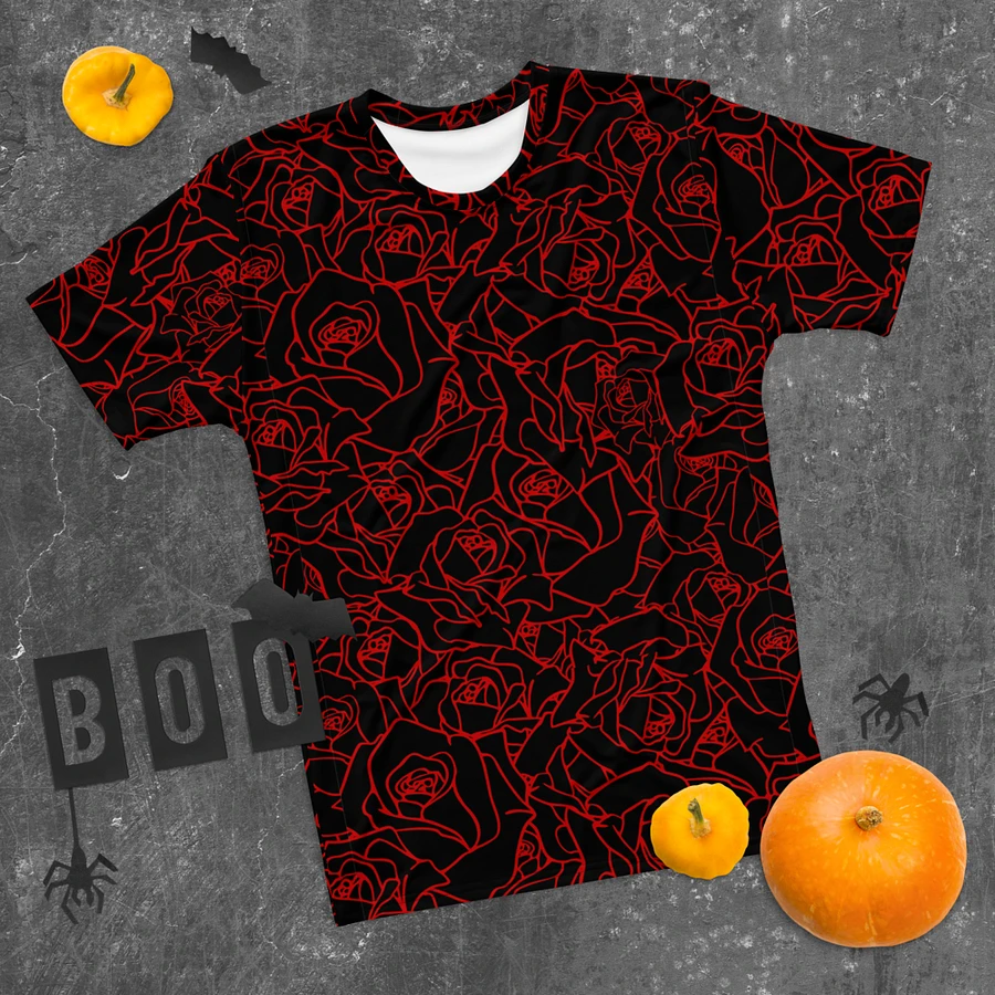 Loads of Roses · black-red crew neck t-shirt product image (24)