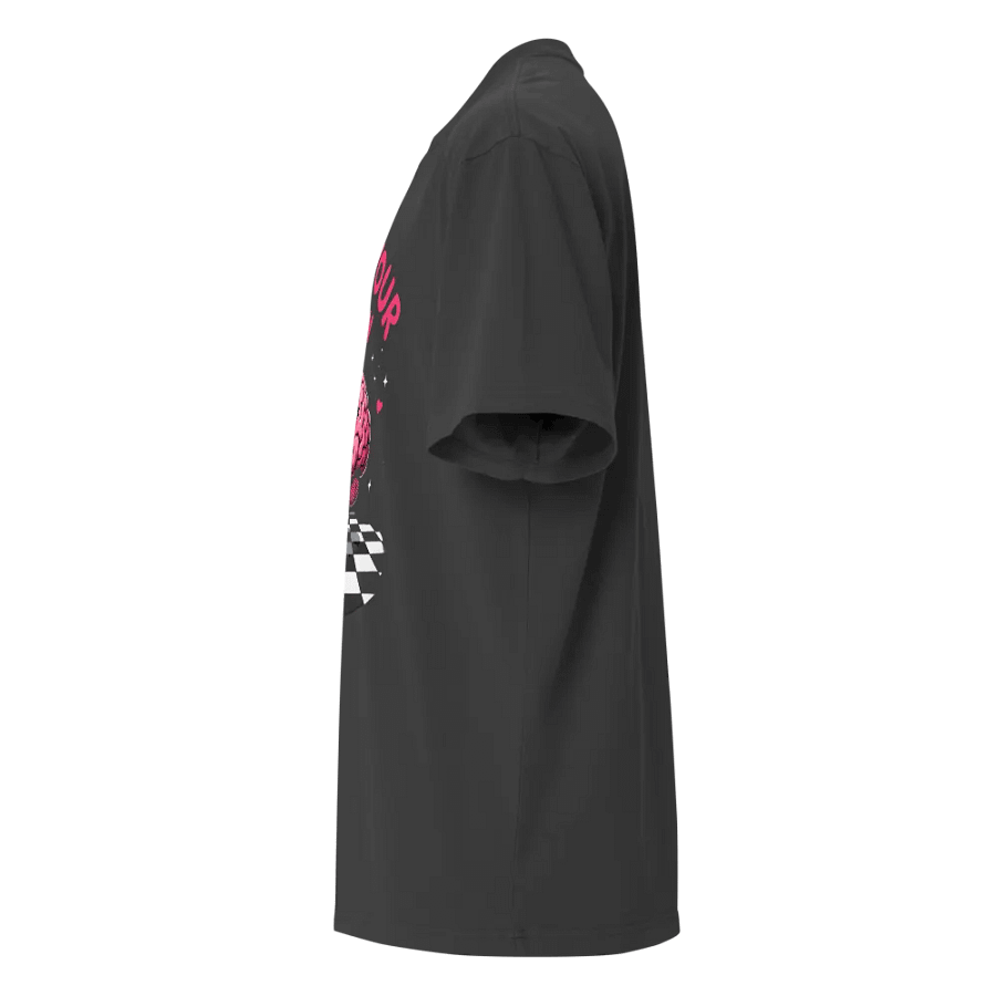 Kiss Your Brain Valentine Test Day Oversized Tee product image (8)