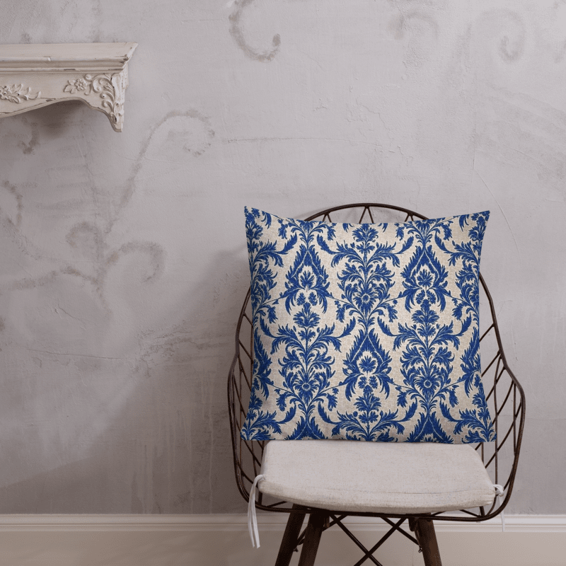 Thai Blue Ikat I Pillow 22" product image (2)