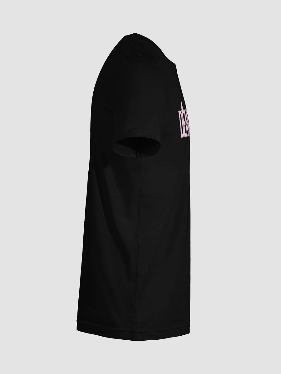 Demon Mode Black T-shirt (Pink Lettering) product image (12)